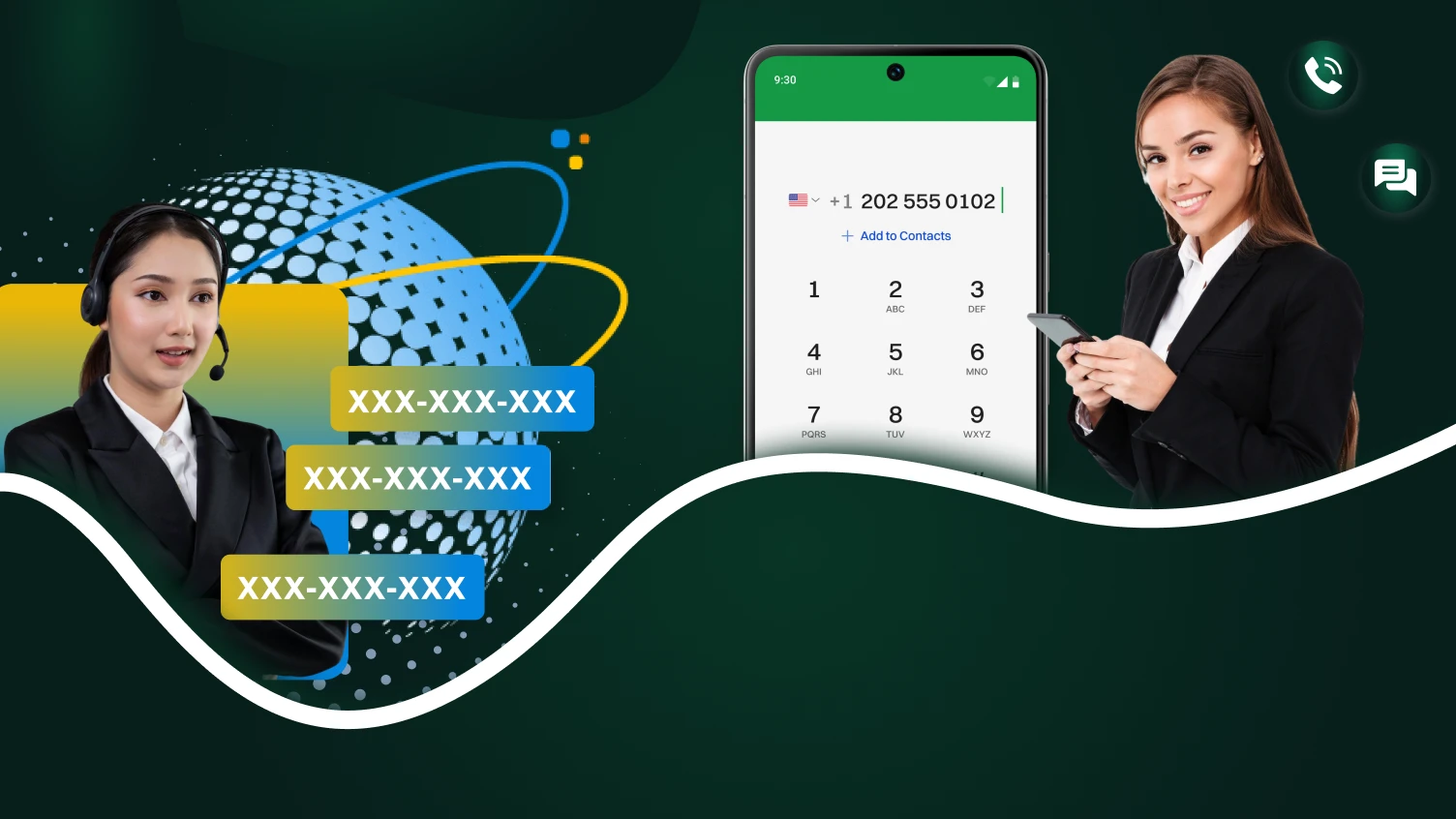 Virtual phone number