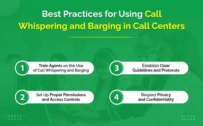 Best Practices for Using Call Whispering and Barging in Call Centers