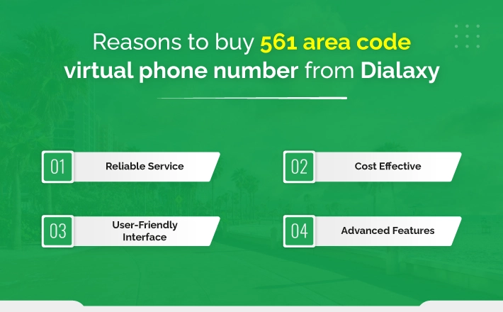 Reasons to buy the 561 area code virtual phone number from Dialaxy
