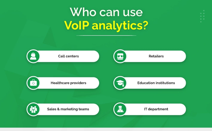 Who can use VoIP analytics