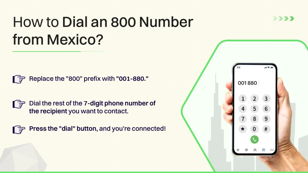 How to Dial a US 800 Number from Mexico