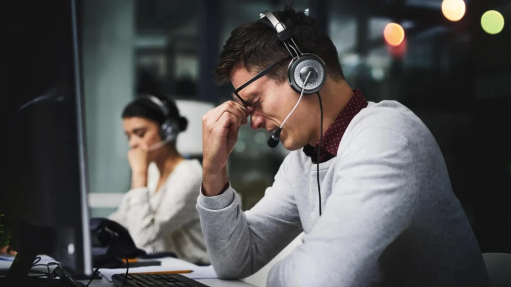 Definition of call center burnout
