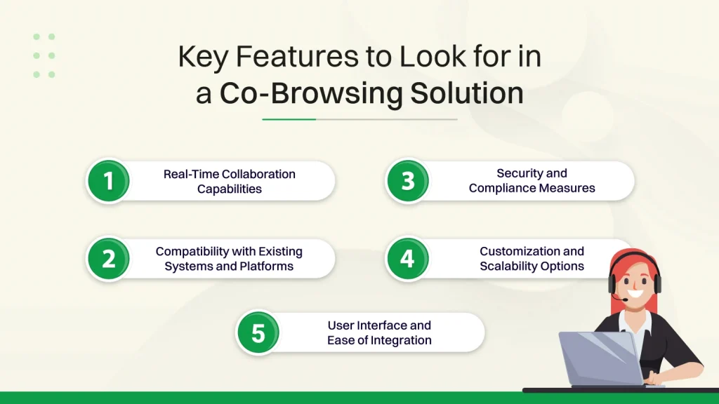 Key Features to Look for in a Co-Browsing Solution and how to choose a co-browsing solution for your contact center