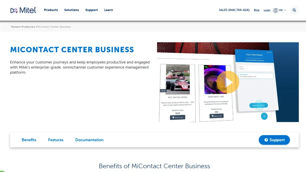  Mitel MiContact Center