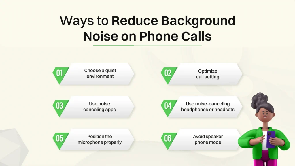 Ways to reduce background noise on phone calls