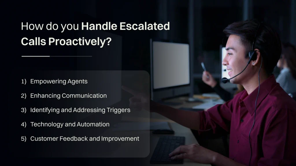 How do you handle escalated calls proactively