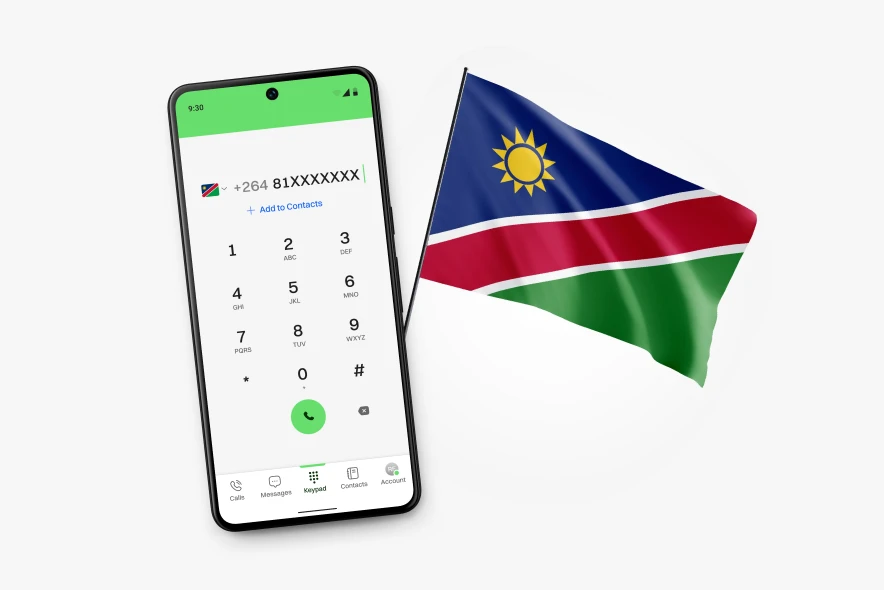 How to buy Namibia virtual phone numbers