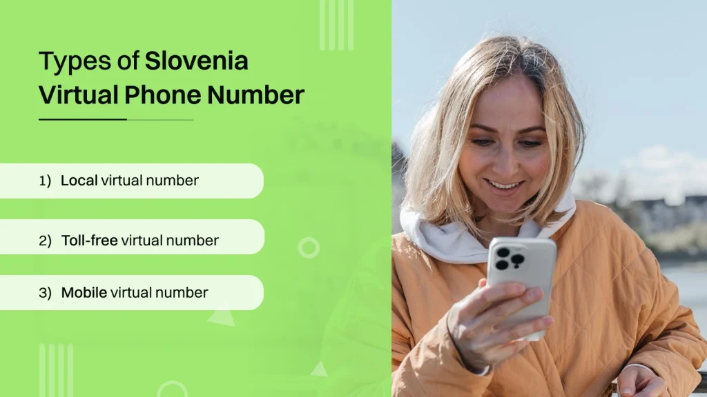 Types of Slovenia virtual phone number