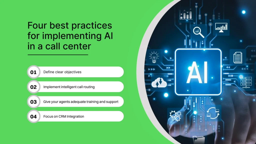 Four best practices for implementing AI in a contact center
