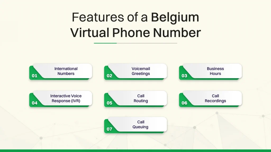 Features of a Belgium Virtual Phone Number