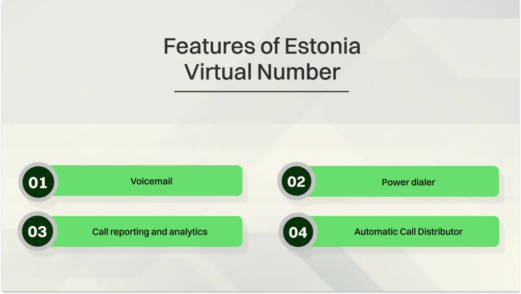 Features of Estonia Virtual Number