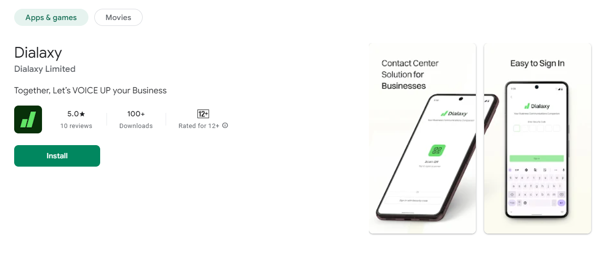 connect with customers and prospects using Dialaxy's App