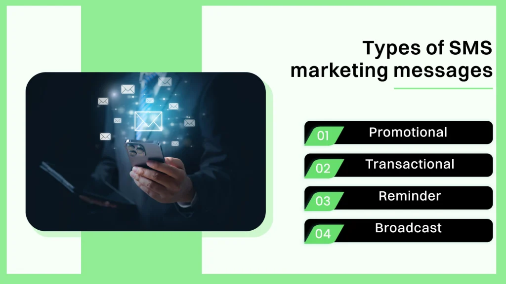 Types of SMS marketing messages