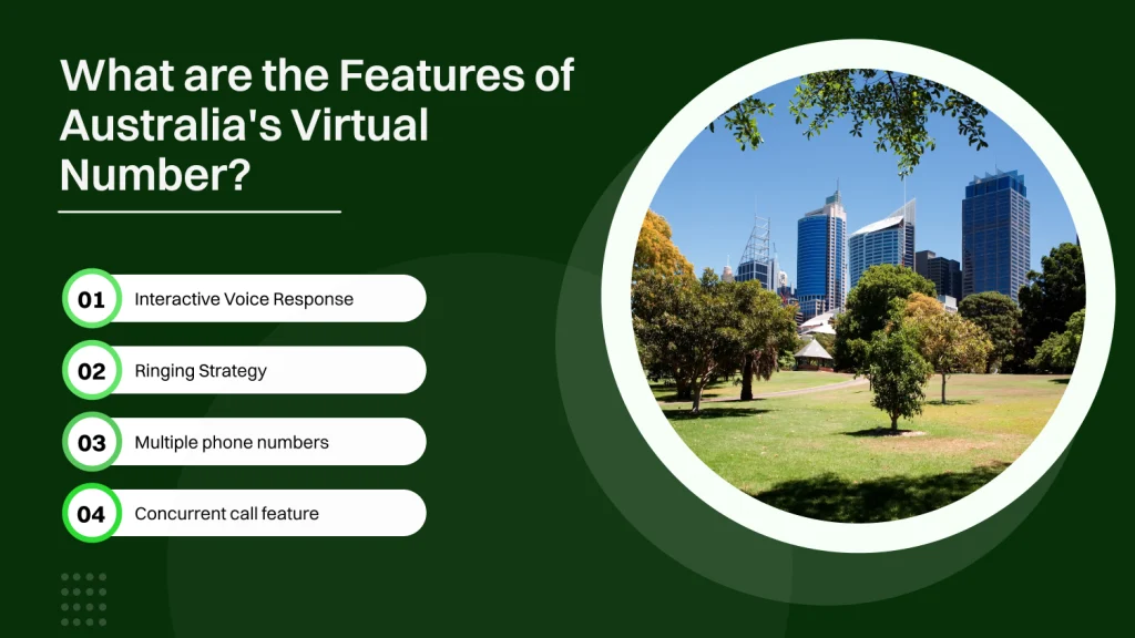 What are the features of Australia's Virtual Number