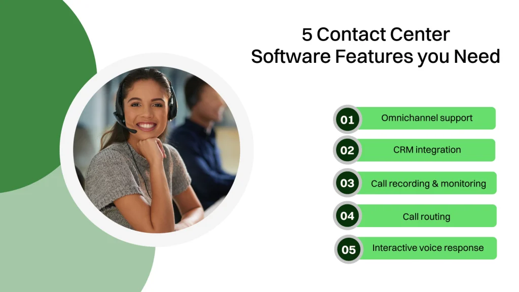5 Contact center software features you need 