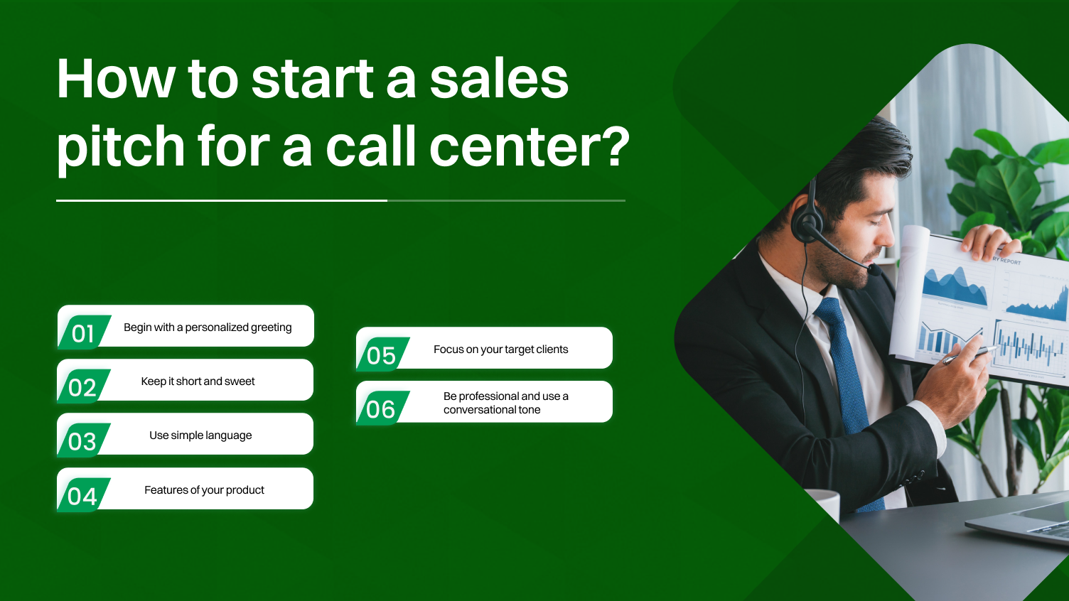 what is sales pitch and How to start a sales pitch for a call center?