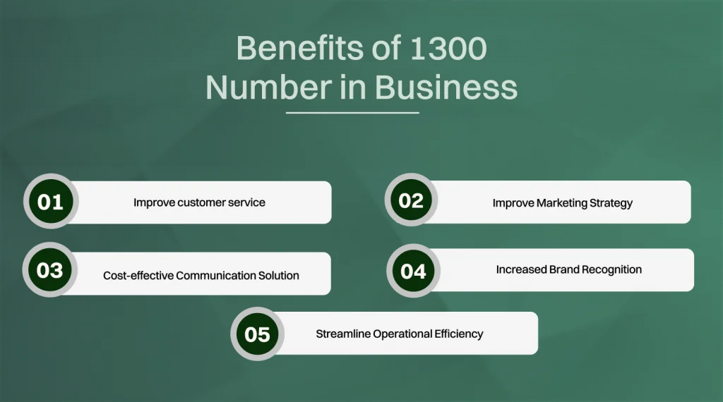 Benefits of 1300 number in business