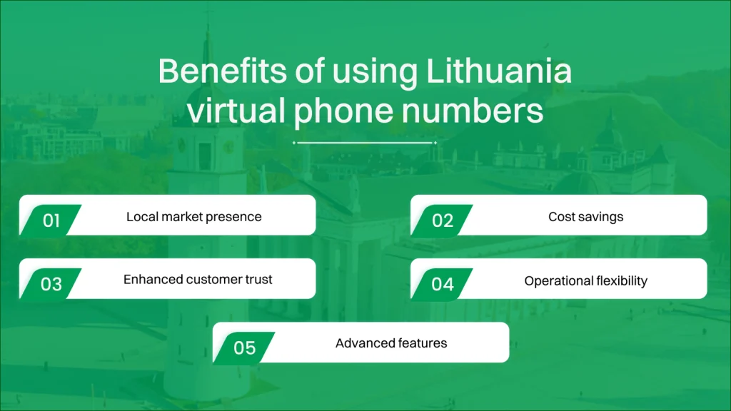 benefits of using Lithuania virtual phone numbers