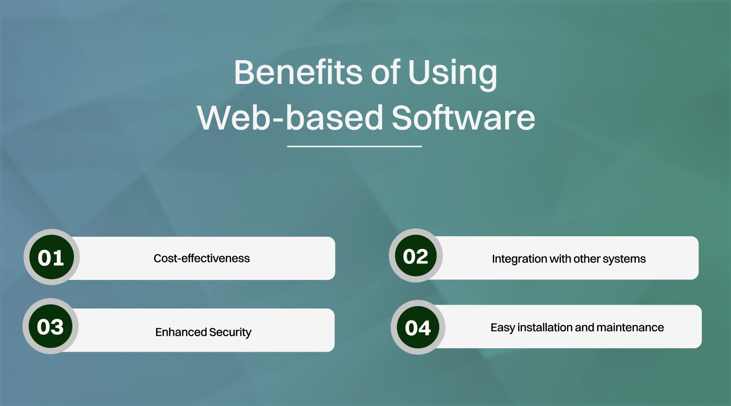 Benefits of using web-based software