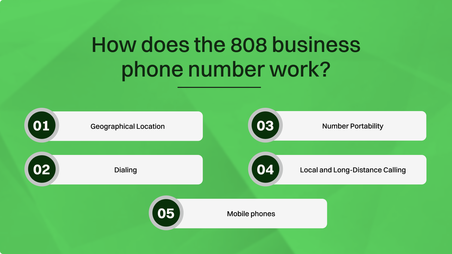 How does the 808 business phone number work