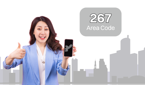 267 area code