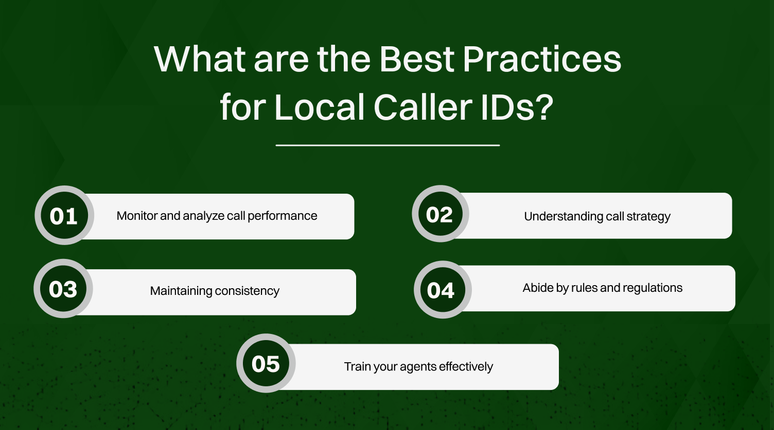 What are the Best Practices for Local Caller IDs?