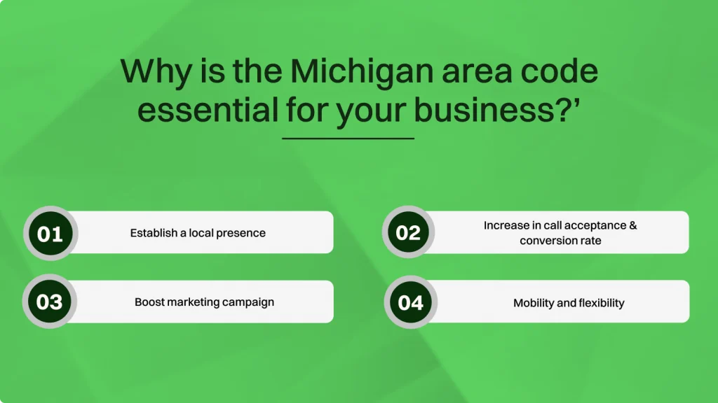 Why is the Michigan area code essential for your business