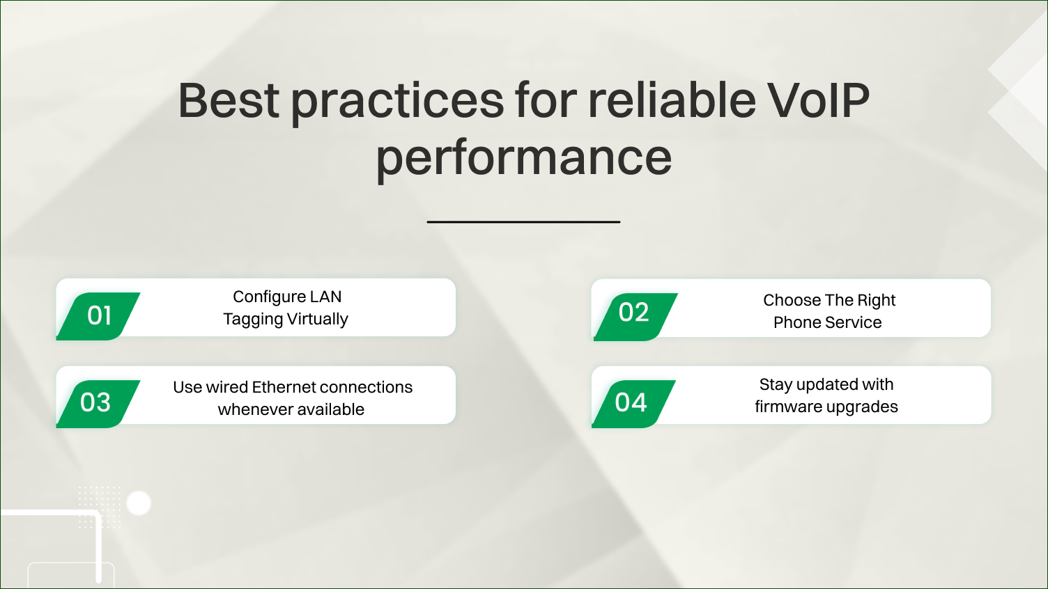 Best Practices for Reliable VoIP Performance