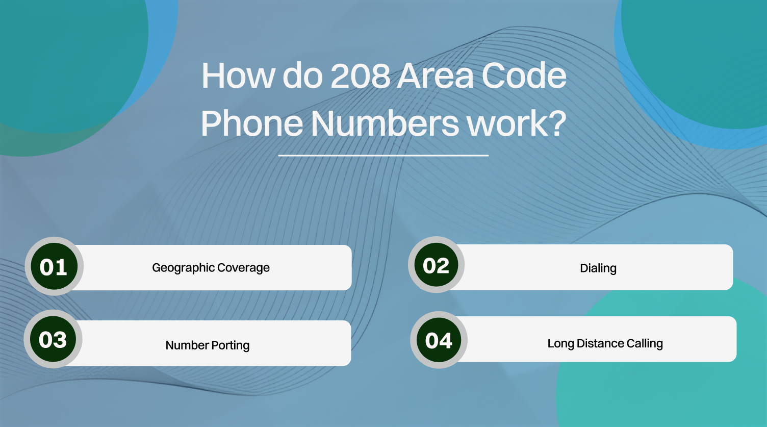 How do 208 Area Code Phone Numbers work? 