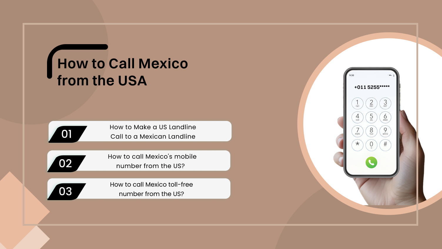 How to Call Mexico from the USA