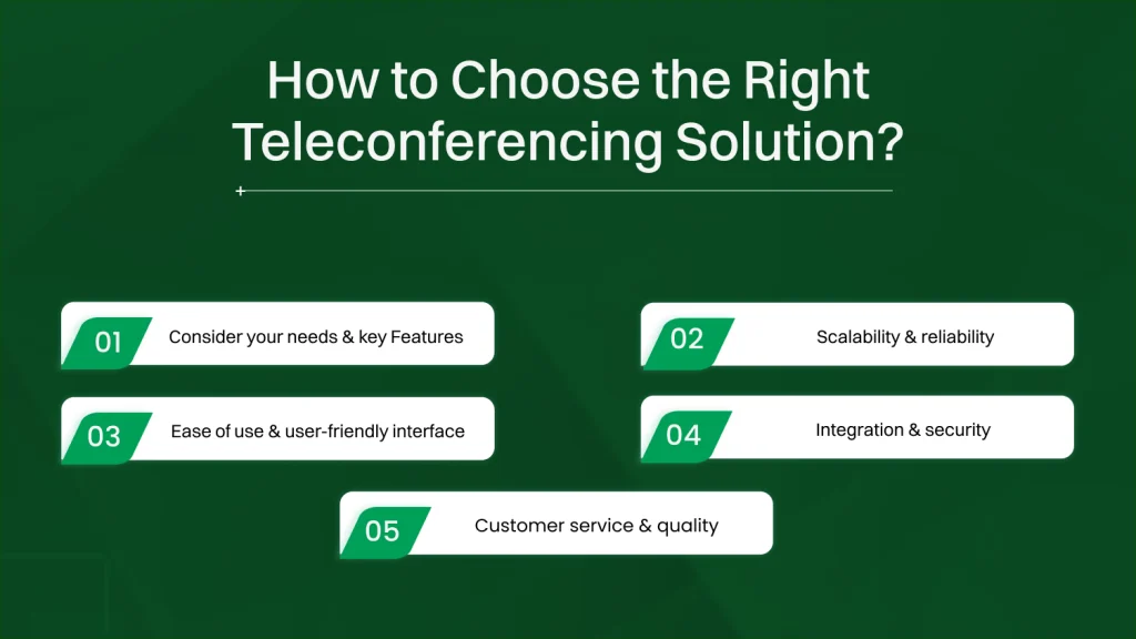 How to Choose the Right Teleconferencing Solution