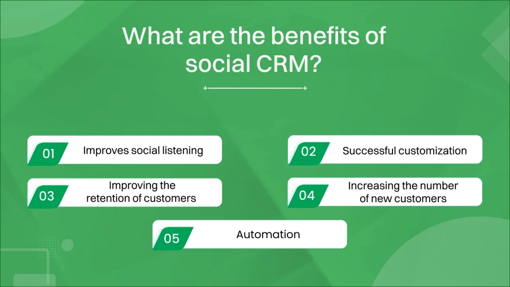 What are the benefits of social CRM?