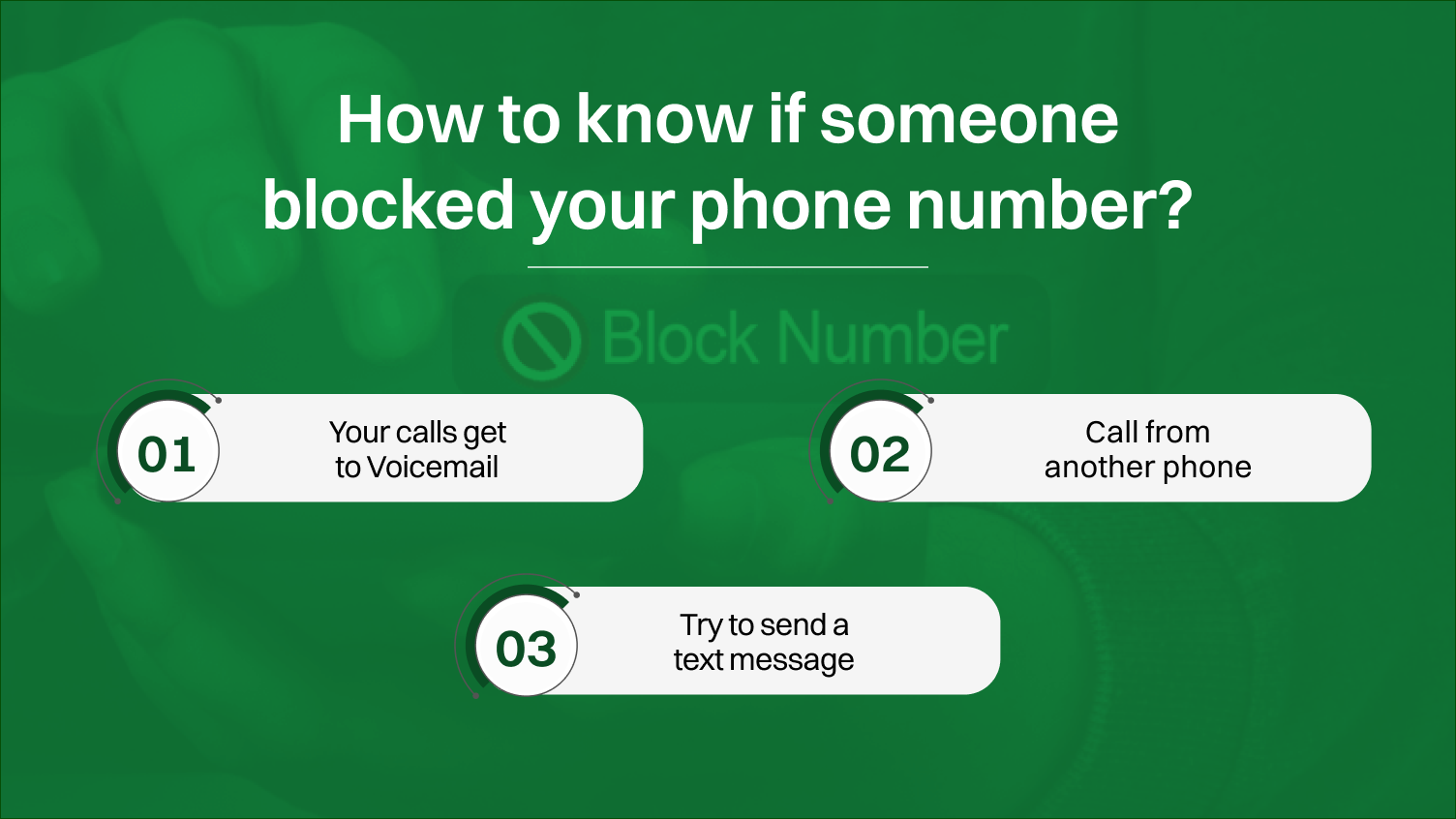 How to know if someone blocked your phone number?