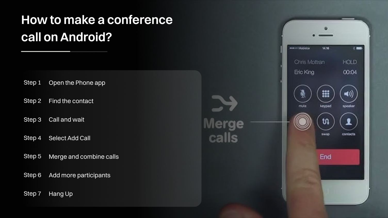 how to make a conference call on Android