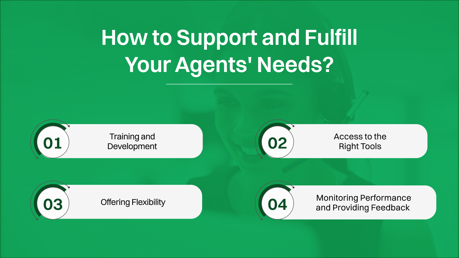 How to Support and Fulfill Your Agents' Needs?