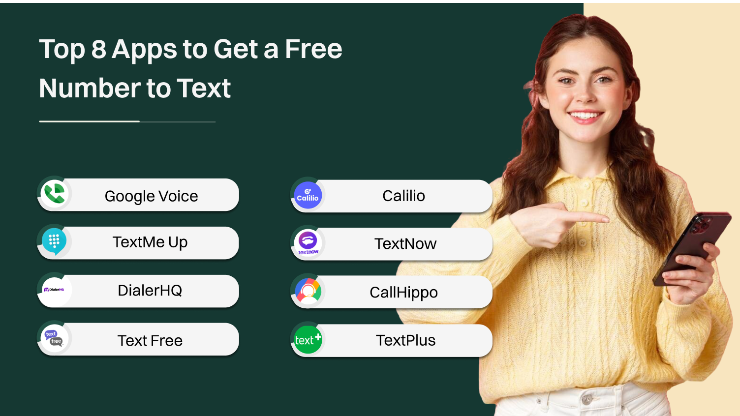 Top 8 apps to get a free number to text