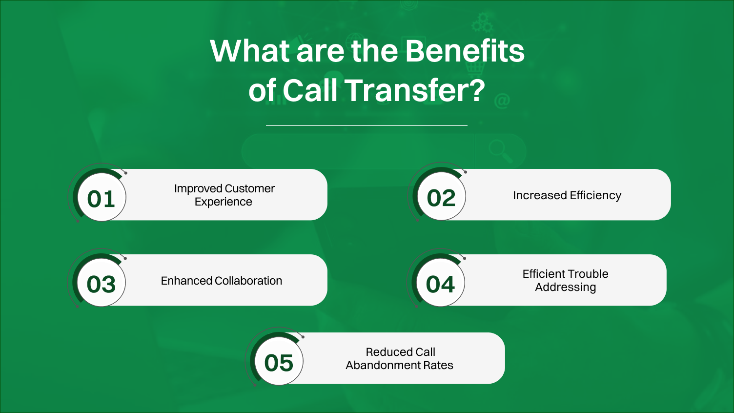 Benefits of Call Transfer