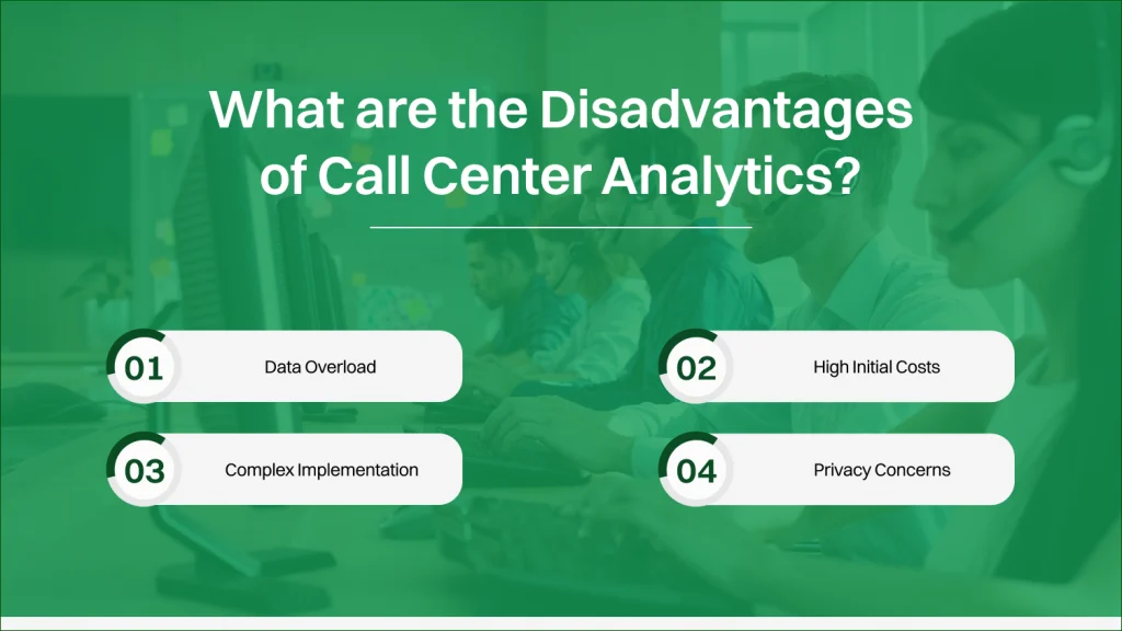 Disadvantages of Call Center Analytics