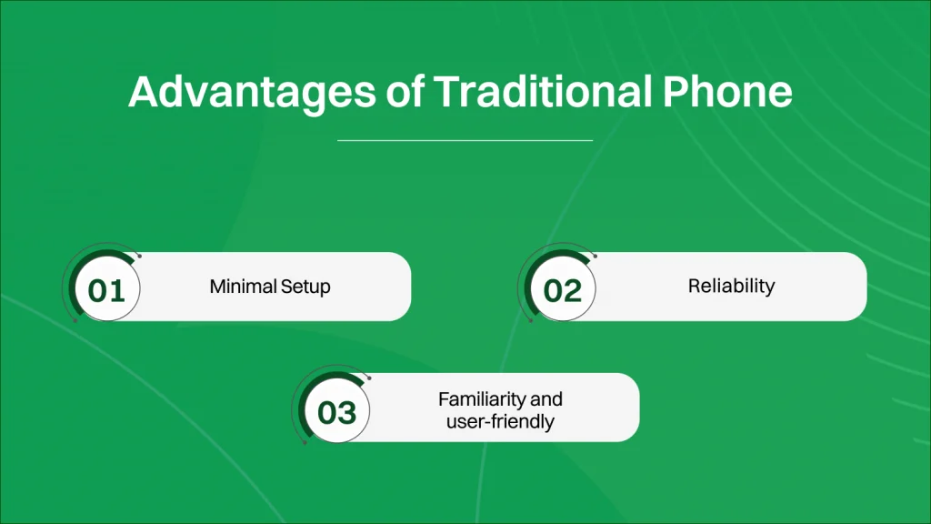 advantages of traditional phone