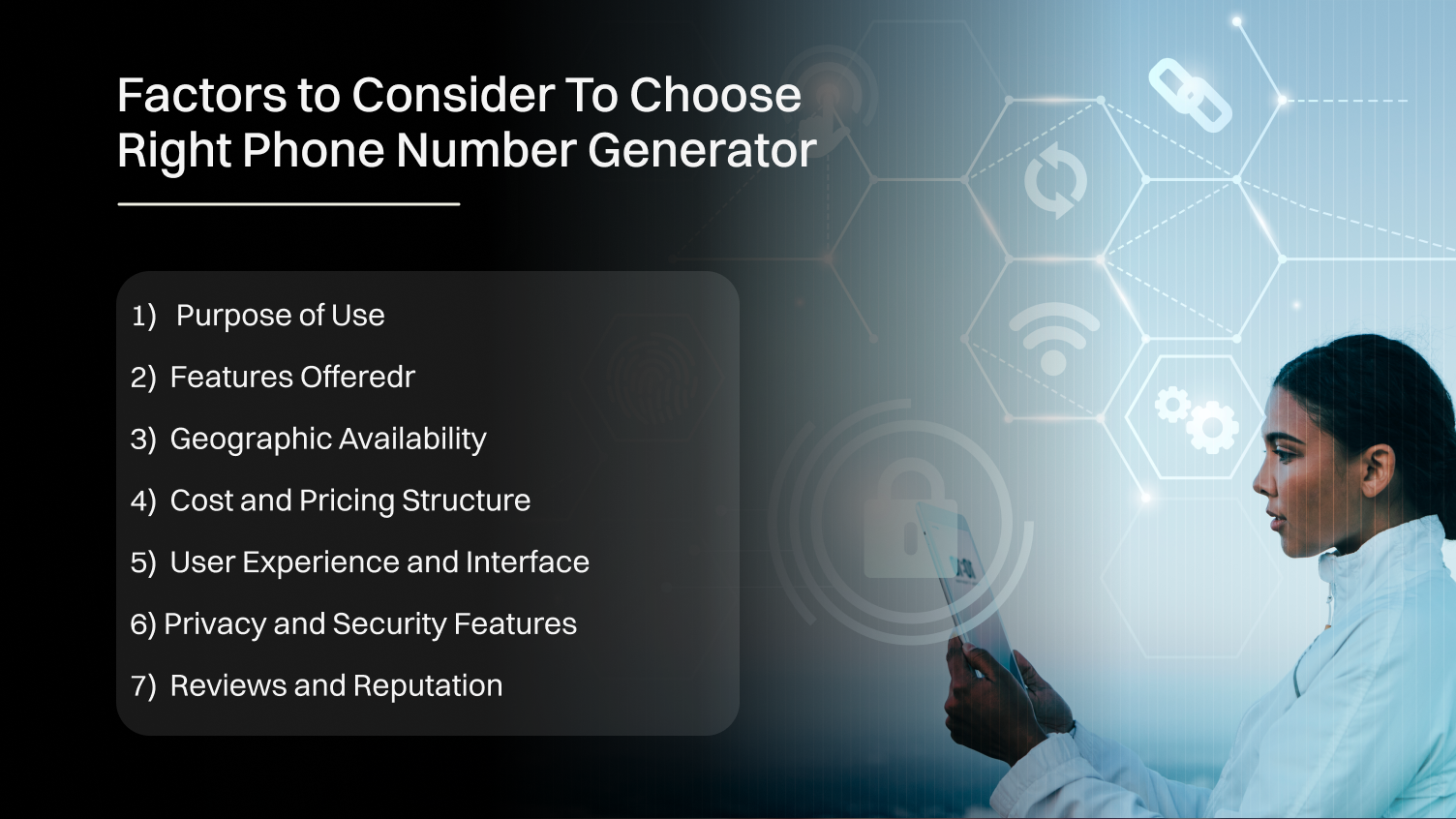 Factors to Consider To Choose Right Phone Number Generator 