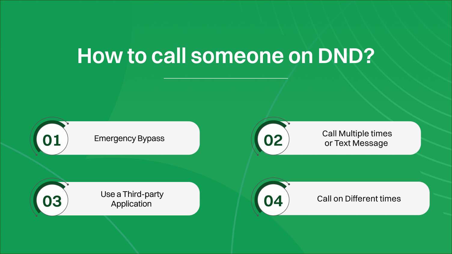 How to call someone on DND?