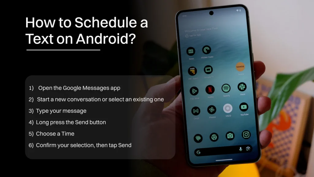 How to Schedule a Text on Android