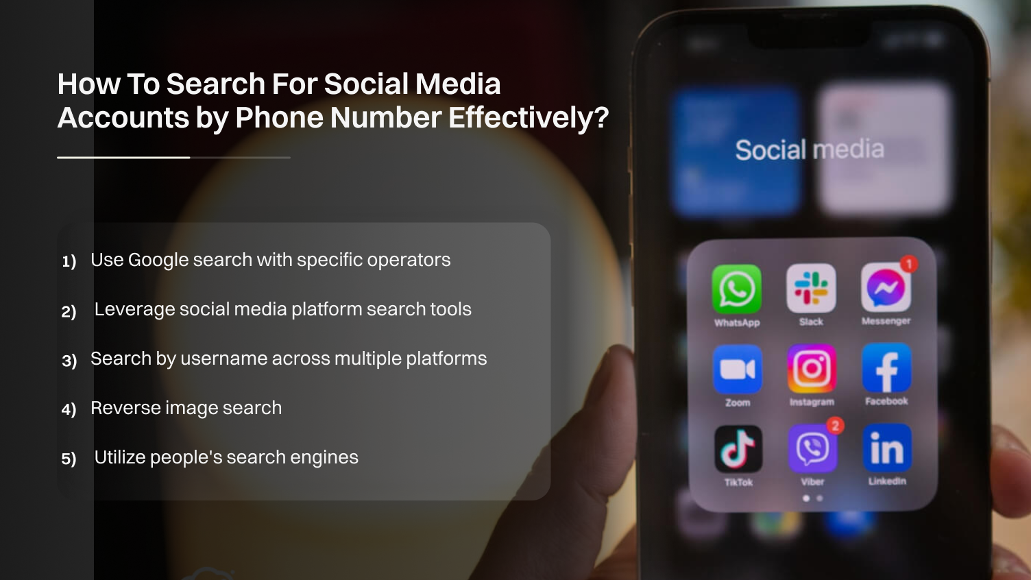 How To Search For Social Media Accounts by Phone Number Effectively?