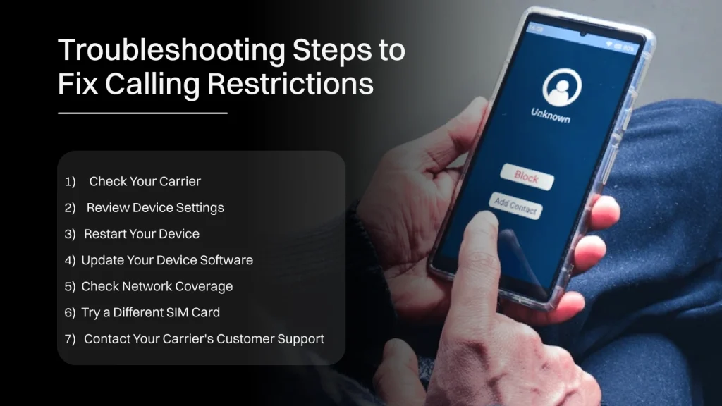 Troubleshooting Steps to Fix Calling Restrictions