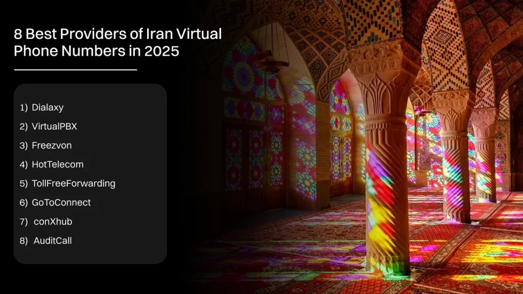 8 best providers of iran virtual phone numbers in 2025.