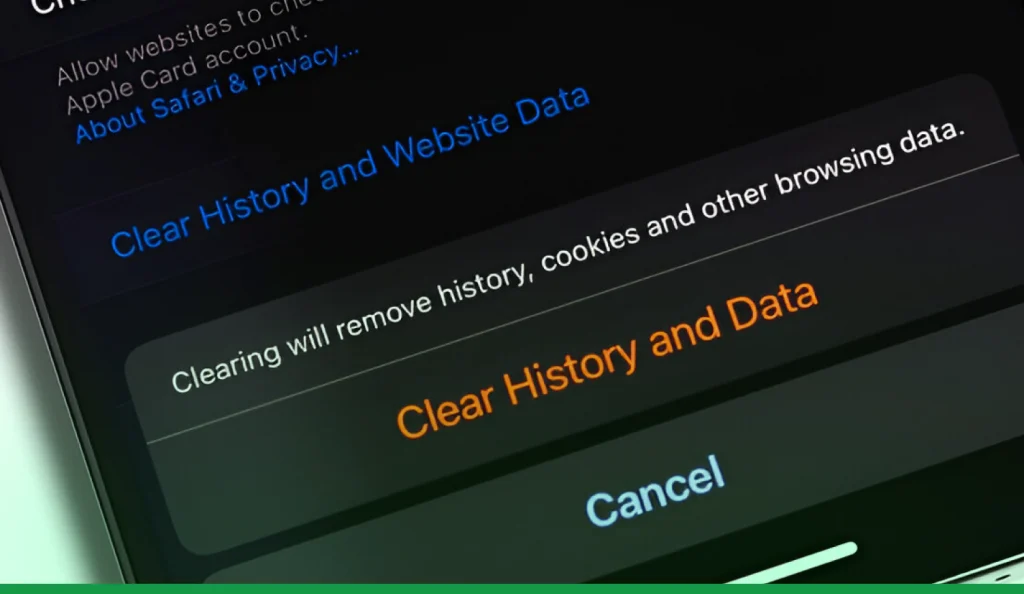 clear cache and browsing history regularly 