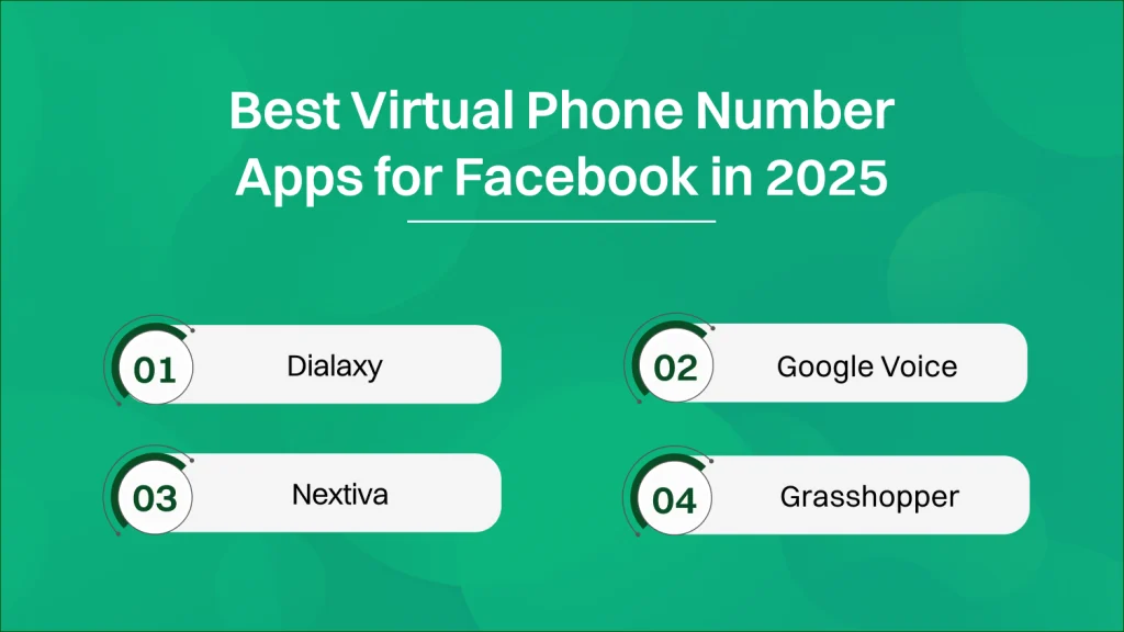 best virtual phone number apps for facebook in 2025 