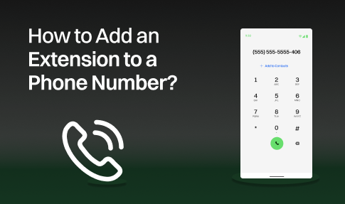 how to add an extension to a phone number.