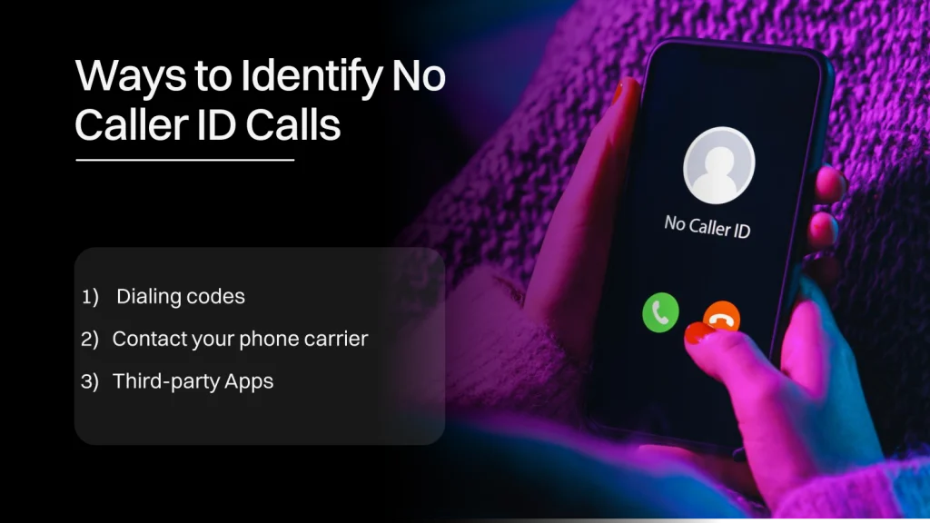 ways to identify no caller id calls 