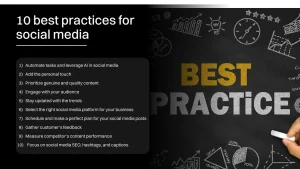 10 Best practices for social media.